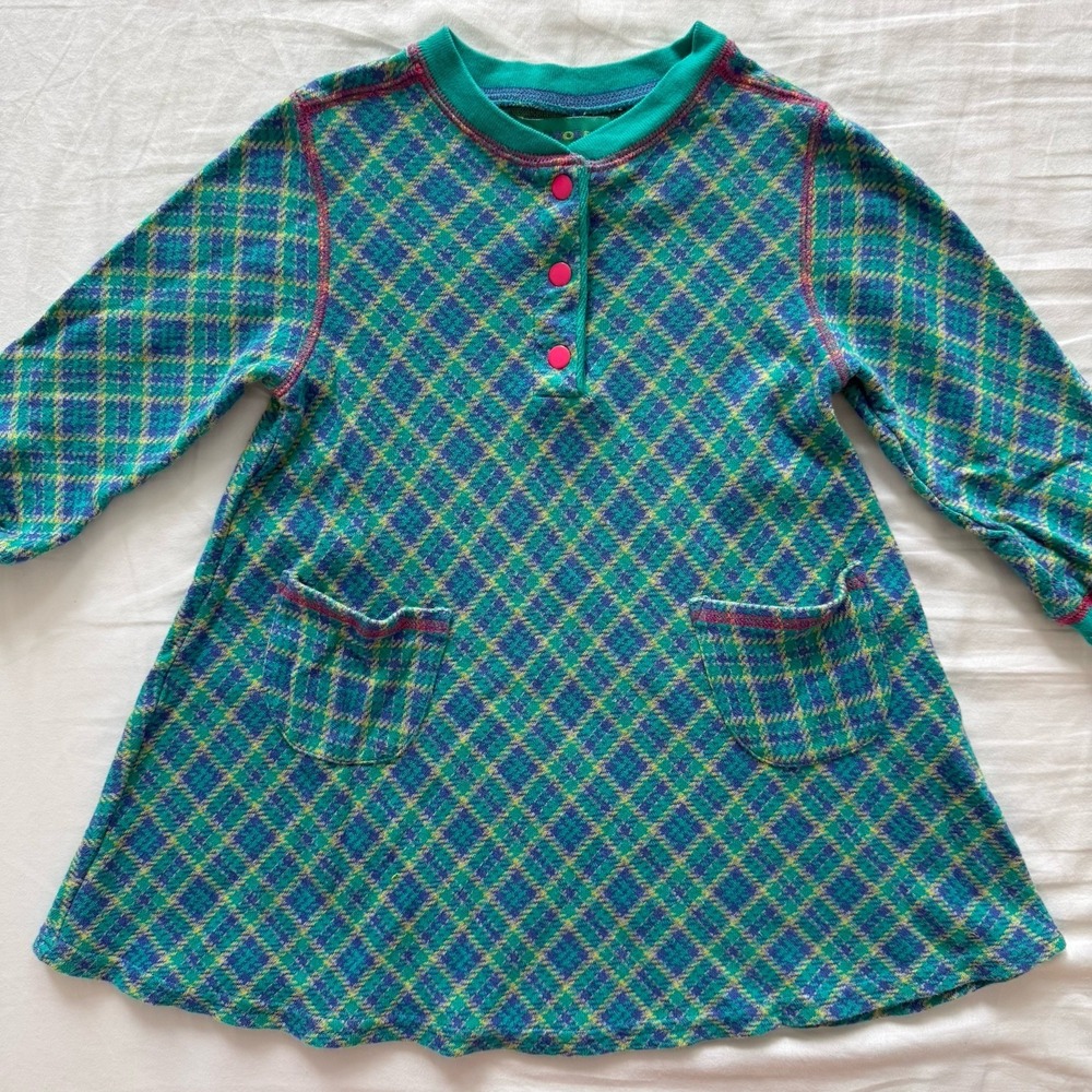 Gymboree VTG 90s Baby Girl Dress "Double Dutch" Fall 1997 Small Rainbow Tag